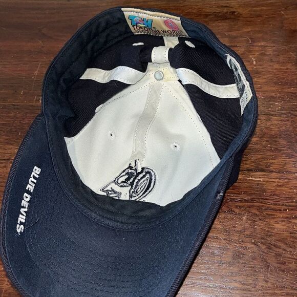 Vintage Old Duke Blue Devils made in USA Fitted Wool worn hat Cap retro style - Picture 4 of 6